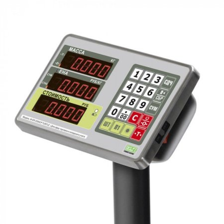 Торговые напольные весы M-ER 335 ACPU-60.10/20 "TURTLE" с расчетом стоимости LED купить по низкой цене | МАКСПРОФИТ