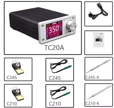 Паяльная станция интеллектуальная Geeboon TC20A (C210 + C245) 240 Вт купить по низкой цене | МАКСПРОФИТ