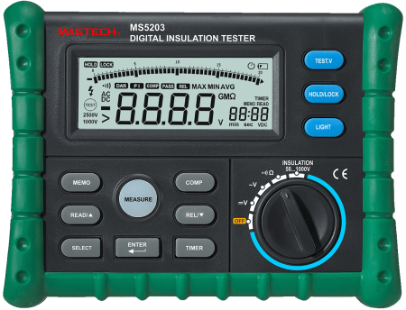 Измеритель сопротивления изоляции (мегаомметр) Mastech MS5203 купить по низкой цене | МАКСПРОФИТ